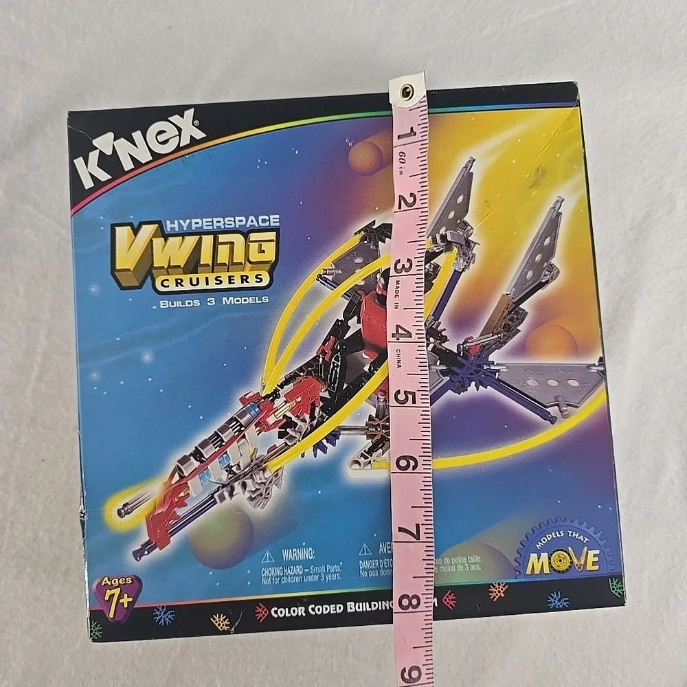 K'NEX HyperSpace VWing Cruisers Set 1999‎ Builds 3 Airship Models Missile Plane